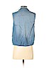 Vanilla Star 100% Cotton Blue Sleeveless Button-Down Shirt Size M - photo 2