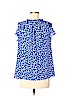Kate Spade New York 100% Silk Floral Blue Short Sleeve Silk Top Size M - photo 2