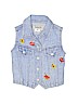 Jordache 100% Cotton Floral Blue Denim Vest Size S (youth) - photo 1