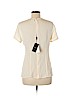 Giorgio Armani 100% Silk Ivory Short Sleeve Silk Top Size EU (IT) 44 / US 8 - photo 2