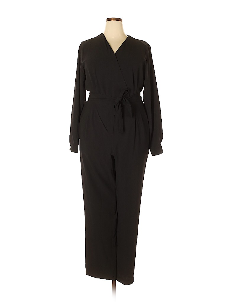 Pamela McCoy Solid Black Jumpsuit Size XL - 61% off | thredUP