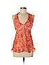 Laundry by Shelli Segal 100% Silk Orange Sleeveless Silk Top Size S - photo 1