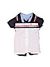 Tommy Hilfiger 100% Cotton Stripes Color Block White Short Sleeve Onesie 0-3 MO / 3 MO - photo 1