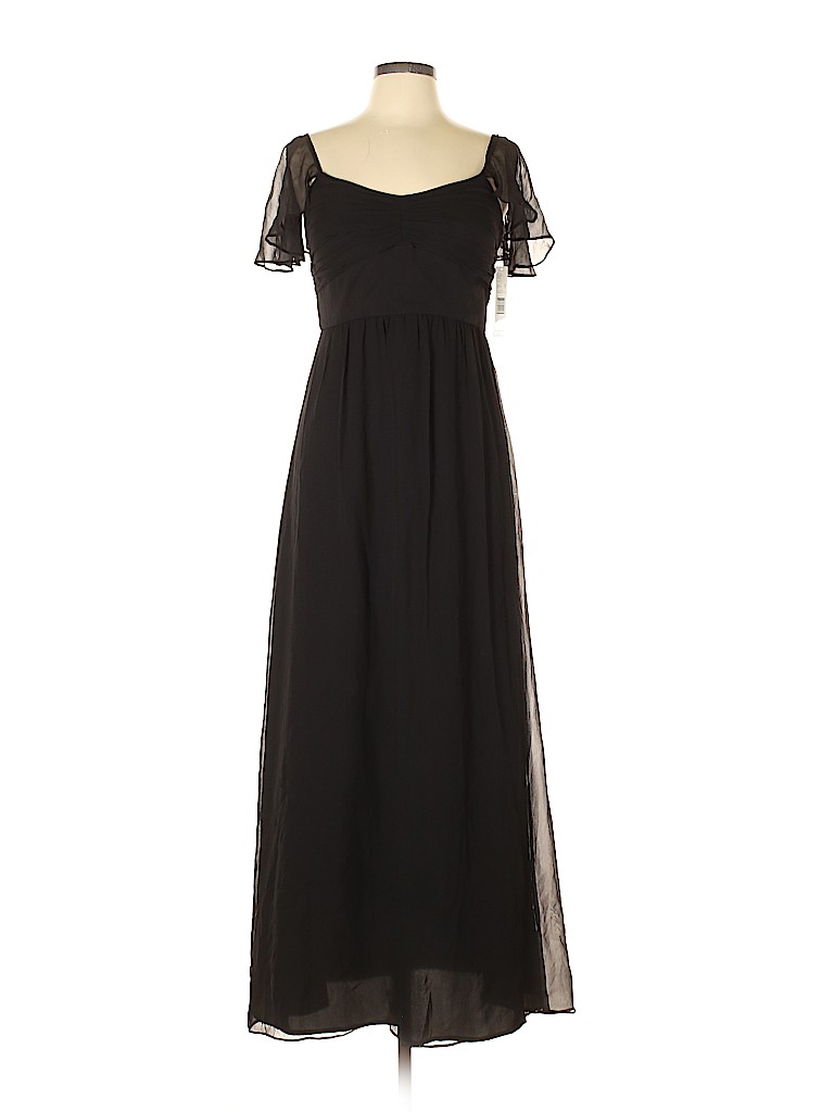 Antonio Melani 100 Silk Solid Black Cocktail Dress Size 8 75 Off