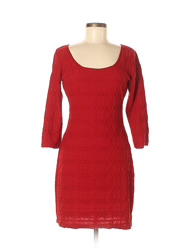 Max Studio Solid Red Casual Dress Size M - 81% off | thredUP