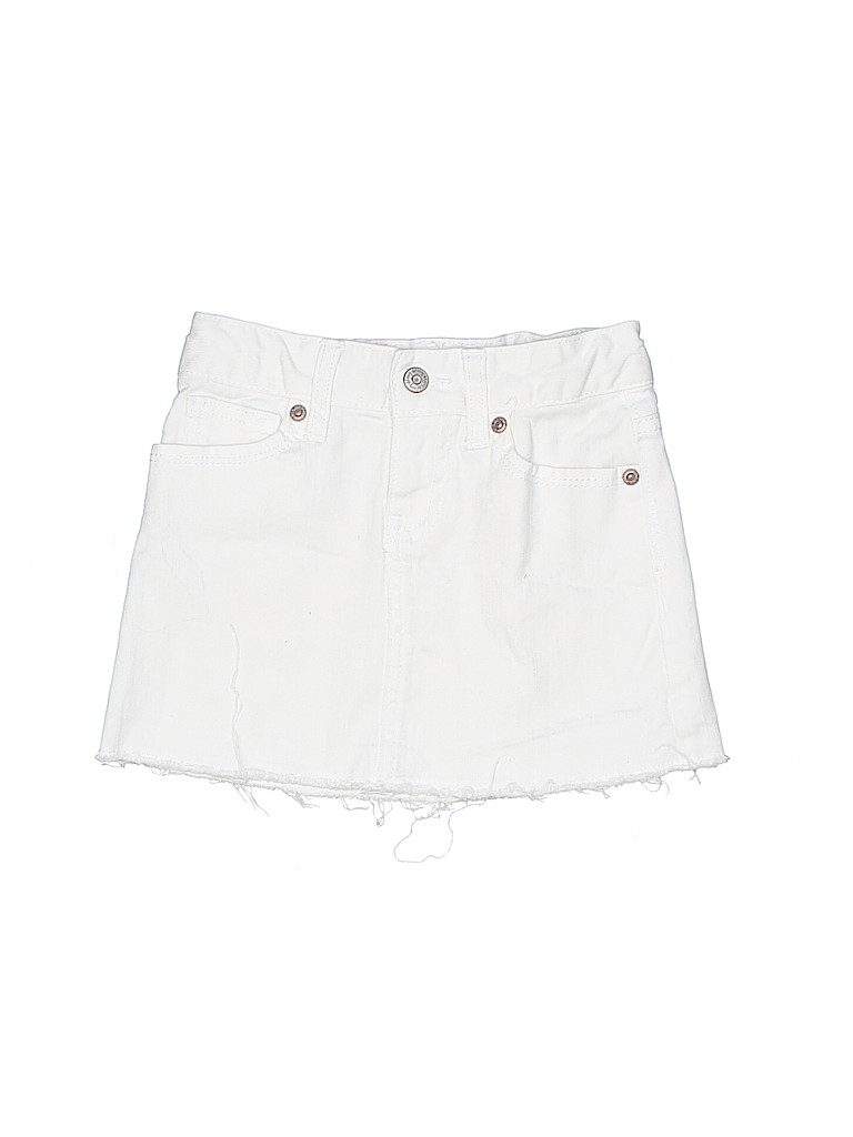 old navy white denim skirt