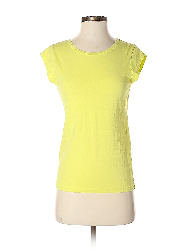 J.Crew 100% Polyester Solid Yellow Short Sleeve Blouse Size S - 89% off ...