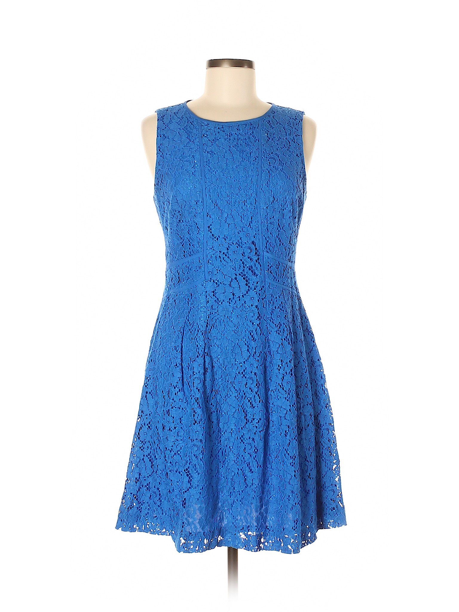 Lauren By Ralph Lauren Blue Casual Dress Size 6 - 71% Off 