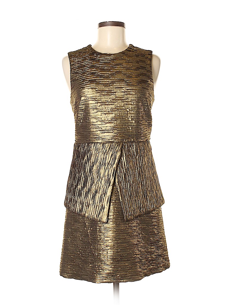 Torn by Ronny Kobo Gold Cocktail Dress Size M - photo 1