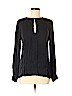 Trina Turk Black Long Sleeve Silk Top Size M - photo 1
