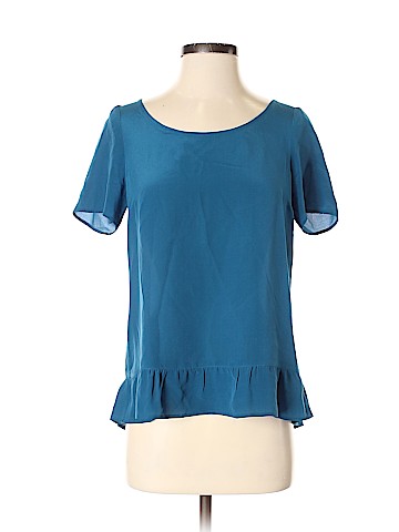 Gerard Darel Short Sleeve Silk Top (view 1)
