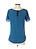 Gerard Darel 100% Silk Blue Short Sleeve Silk Top Size 4 (36) - photo 2