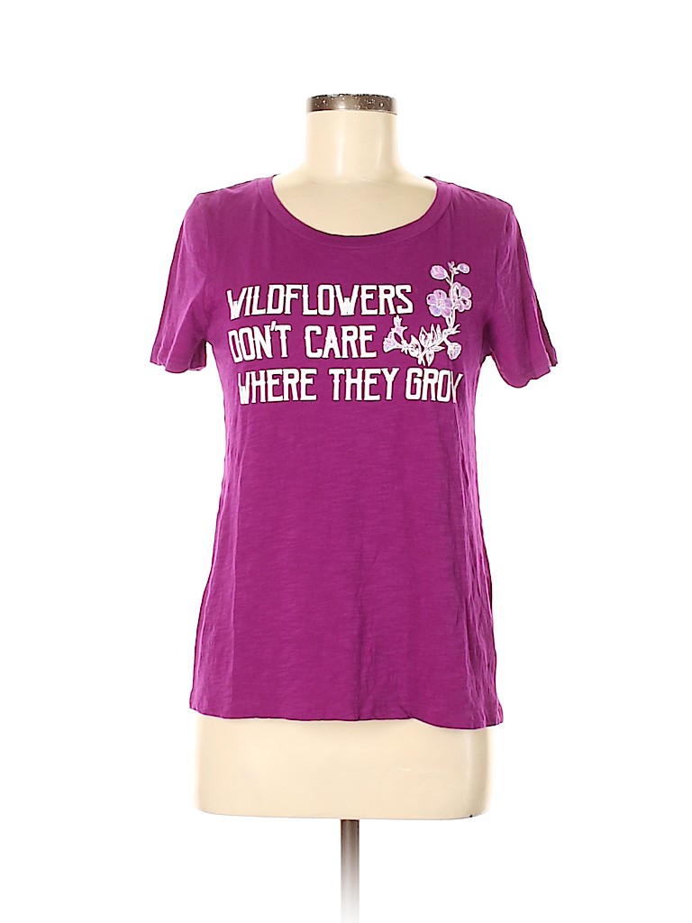 True Craft 100% Cotton Purple Short Sleeve T-Shirt Size S - photo 1