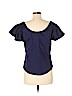 Diane von Furstenberg 100% Cotton Blue Short Sleeve Blouse Size 8 - photo 2
