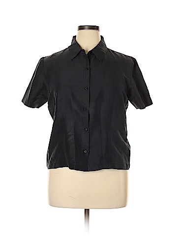 Kathy Ireland Short Sleeve Silk Top (view 1)