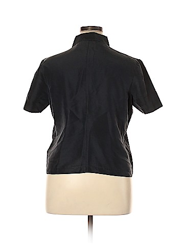 Kathy Ireland Short Sleeve Silk Top (view 2)
