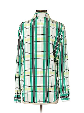 Equipment Long Sleeve Silk Top (view 2)