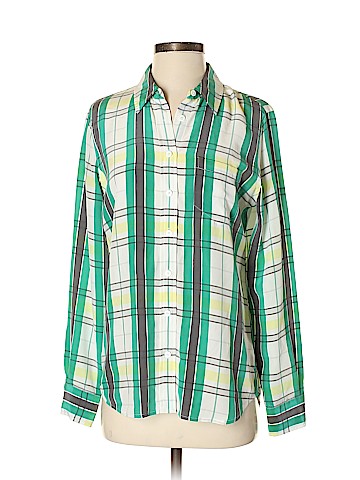 Equipment Long Sleeve Silk Top (view 1)