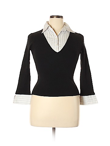 Cable & Gauge Silk Pullover Sweater (view 1)