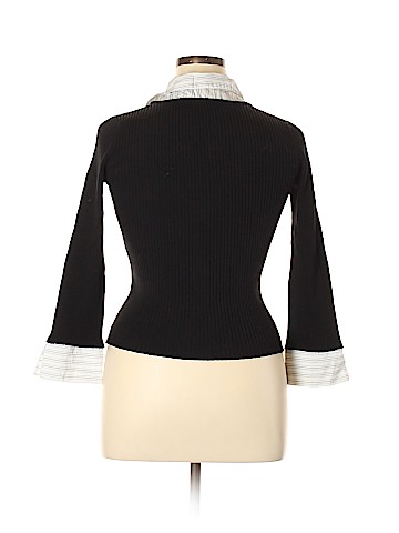 Cable & Gauge Silk Pullover Sweater (view 2)