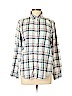 American Eagle Outfitters 100% Cotton Ivory Long Sleeve Button-Down Shirt Size L - photo 1