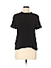 Kate Spade New York 100% Viscose Solid Black Short Sleeve Blouse Size 6 - photo 1