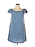 J. Crew Factory Store 100% Cotton Blue Casual Dress Size 14 - photo 1