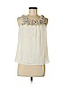Ann Taylor LOFT 100% Polyester Ivory Sleeveless Top Size S (petite) - photo 1