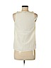 Ann Taylor LOFT 100% Polyester Ivory Sleeveless Top Size S (petite) - photo 2
