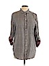Quinn Black Long Sleeve Button-Down Shirt Size L - photo 1