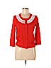 Kate Spade New York 100% Cotton Solid Red Cardigan Size M - photo 1