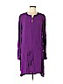 Diane von Furstenberg 100% Polyester Purple Casual Dress Size 8 - photo 1
