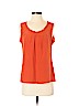 Tory Burch 100% Silk Orange Sleeveless Silk Top Size 4 - photo 1