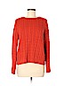 Lands' End 100% Cotton Orange Pullover Sweater Size L (petite) - photo 1