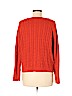 Lands' End 100% Cotton Orange Pullover Sweater Size L (petite) - photo 2