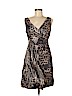 Moschino Cheap And Chic 100% Polyester Tan Cocktail Dress Size 8 - photo 1