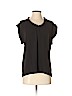 Michael Kors Black Short Sleeve Silk Top Size 4 - photo 1