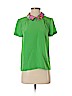 Kate Spade New York 100% Silk Solid Green Short Sleeve Silk Top Size 2 - photo 1