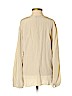 Creme Fraiche 100% Silk Tan Long Sleeve Silk Top Size S - photo 2