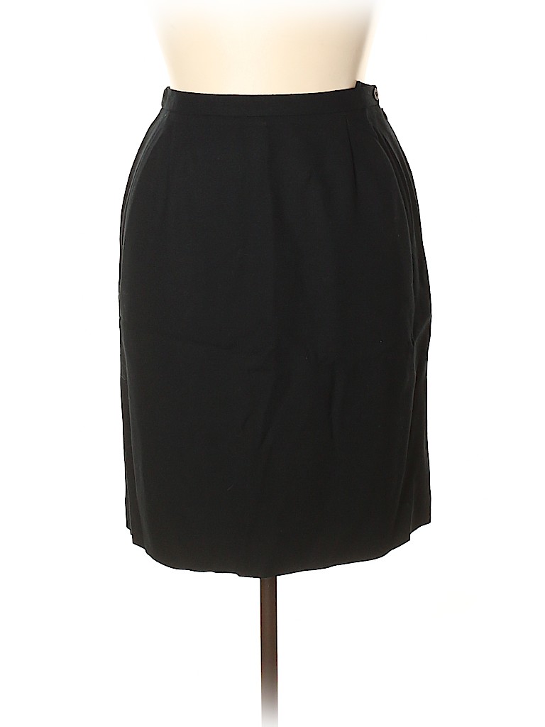 Jones New York 100% Wool Black Wool Skirt Size 16 - photo 1
