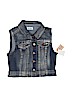 Mudd 100% Cotton Solid Blue Denim Vest Size M (youth) - photo 1