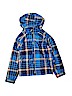 Columbia 100% Polyester Plaid Blue Raincoat Size 6 - 7 - photo 1