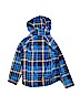 Columbia 100% Polyester Plaid Blue Raincoat Size 6 - 7 - photo 2