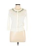 Kate Spade New York 100% Cotton Solid Ivory Cardigan Size M - photo 1