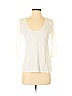 Cuyana 100% Pima Cotton Solid White 3/4 Sleeve T-Shirt Size S - photo 1