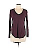 Wilfred 100% Rayon Burgundy Long Sleeve Top Size M - photo 1