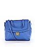 Kate Spade New York 100% Leather Solid Blue Leather Satchel One size - photo 1