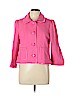 Kate Spade New York 100% Cotton Solid Pink Blazer Size 12 - photo 1
