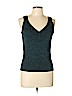 Dana Buchman 100% Silk Teal Sleeveless Silk Top Size L - photo 1