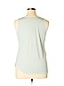 Ann Taylor LOFT 100% Rayon Green Sleeveless Top Size XL - photo 2